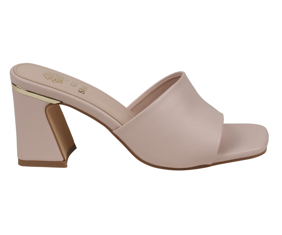 Sandalias de tacón con punta cuadrada Soho para mujer en color nude