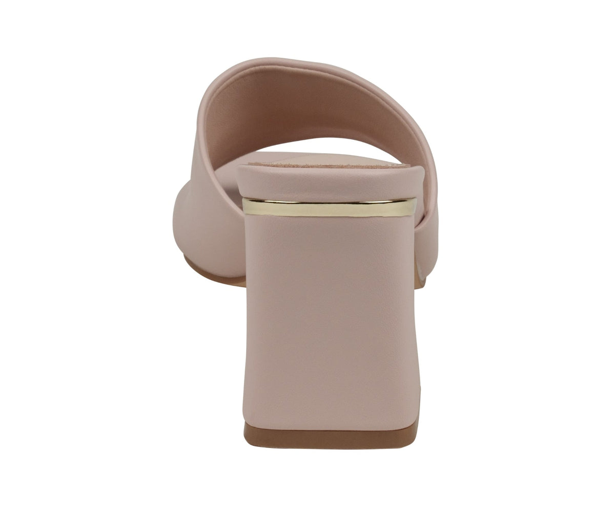Sandalias de tacón con punta cuadrada Soho para mujer en color nude
