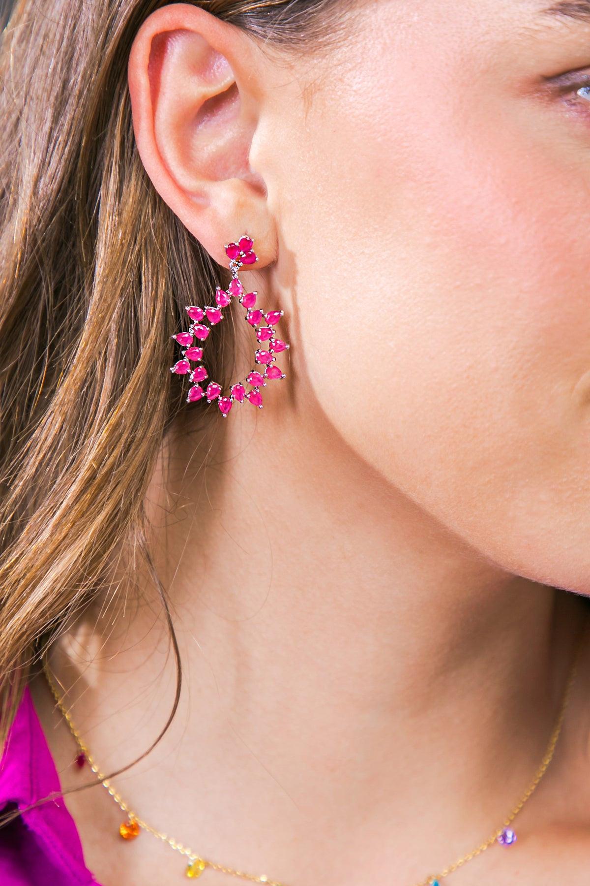 PENDIENTES CAYUCOS FLORALES CHARLOTTE