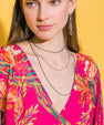 3 CHAIN LAYERD CHARM NECKLACE