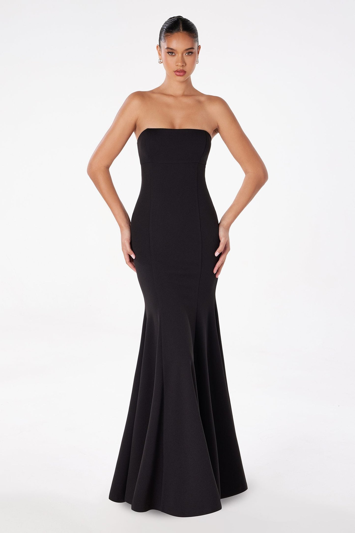 Astee T2010 Fitted Strapless Mermaid Gown