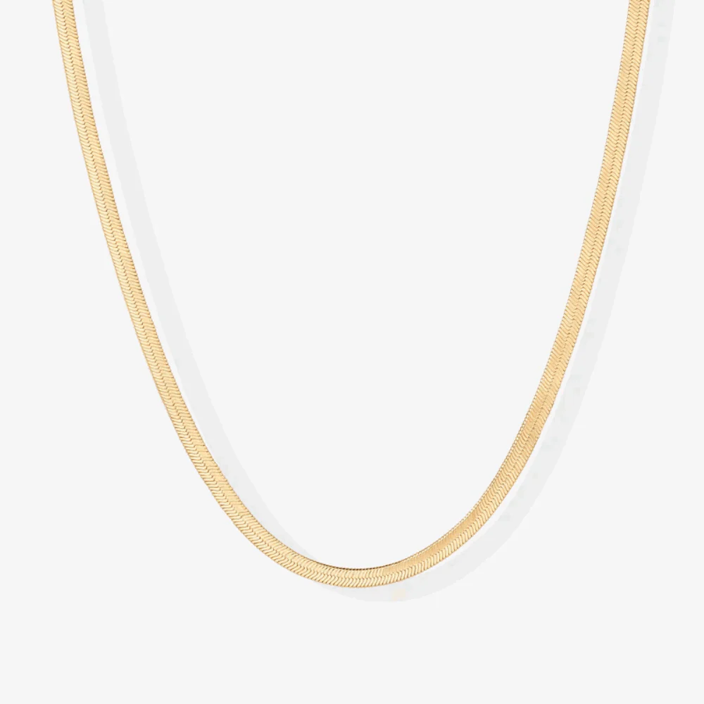 The Eliana Gold Snake Chain Necklace