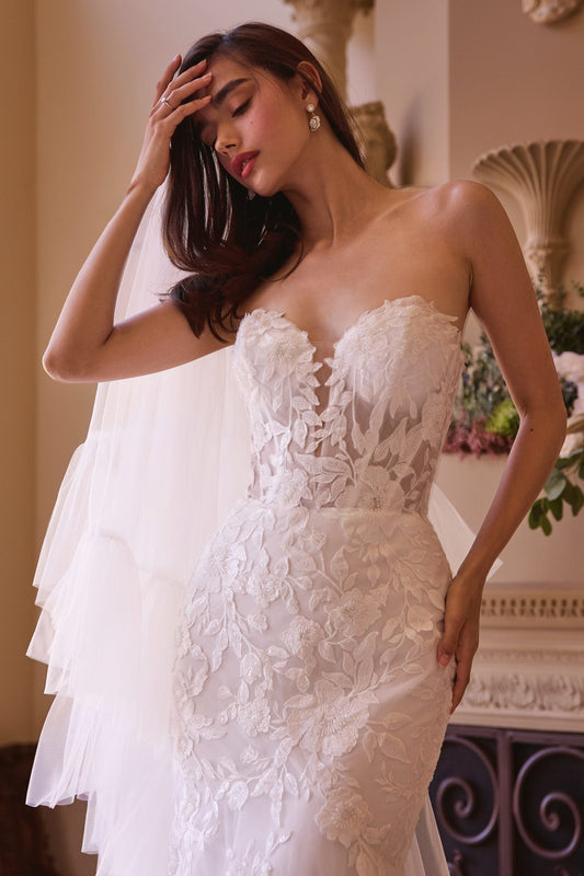 Andrea & Leo WL033 Dress Strapless Mermaid Bridal Gown & Sleeves