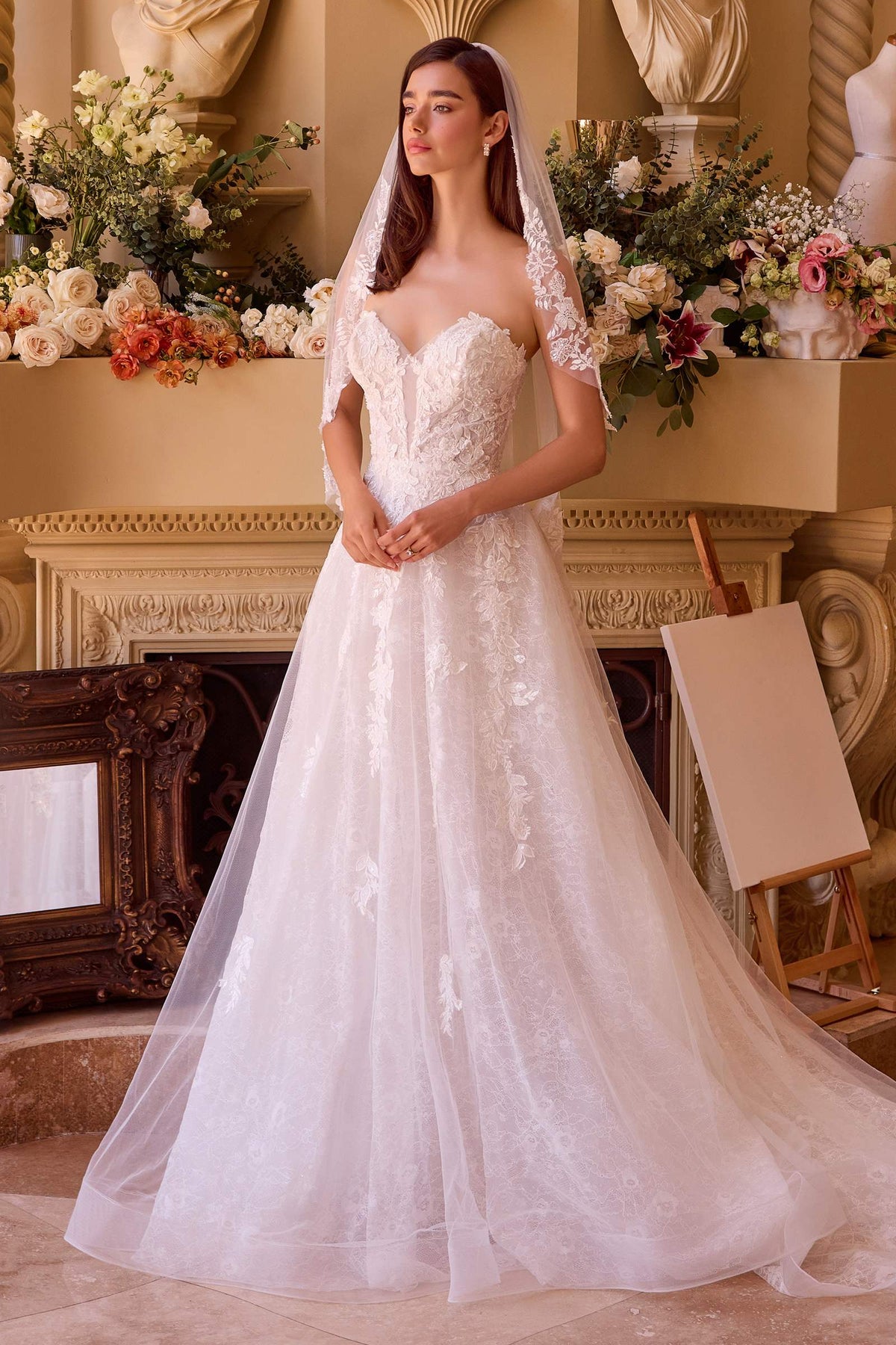 Andrea & Leo WL052 Dress Deep Sweetheart Strapless Bridal Ball Gown