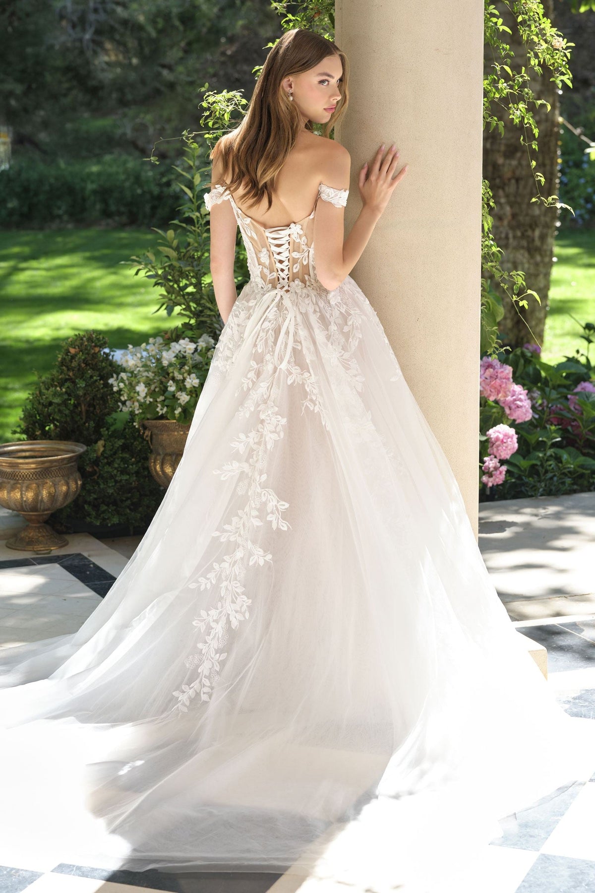Andrea & Leo WL057 Wedding A-line Gown Off Shoulder