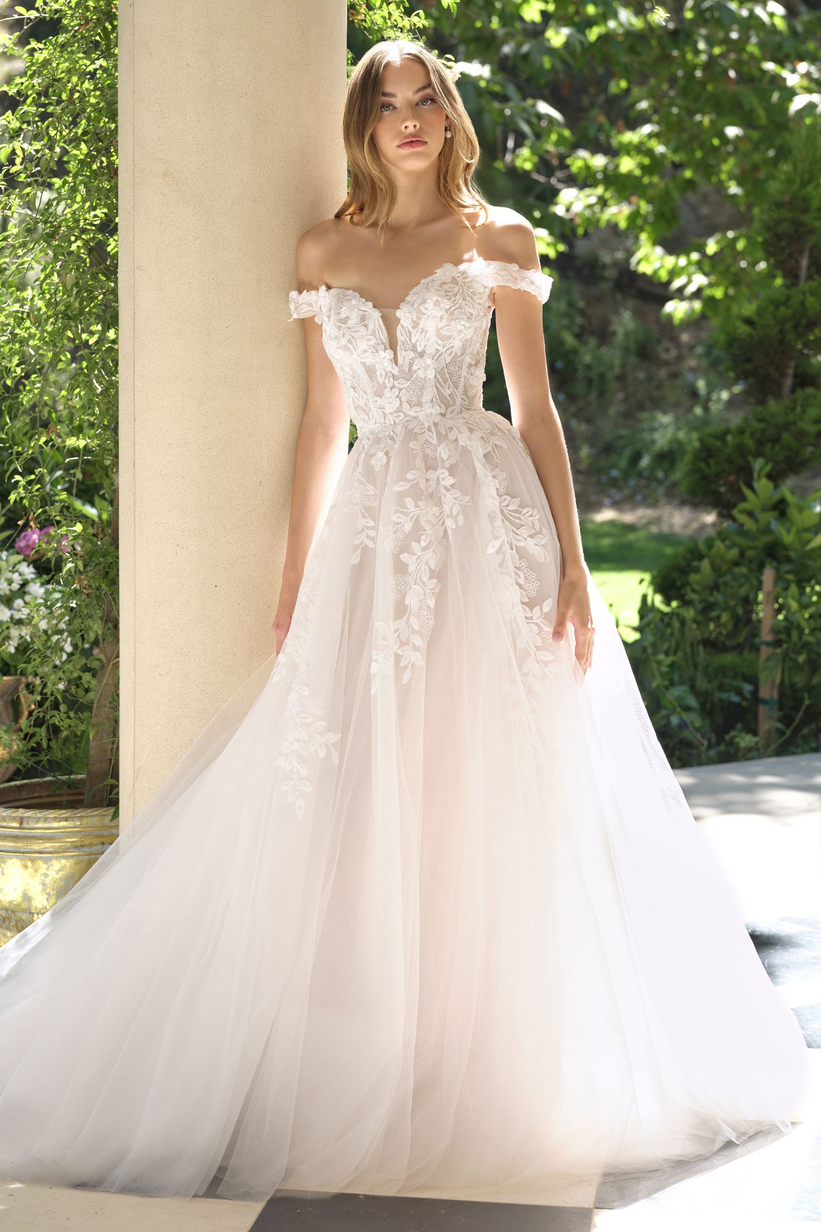 Andrea & Leo WL057 Wedding A-line Gown Off Shoulder