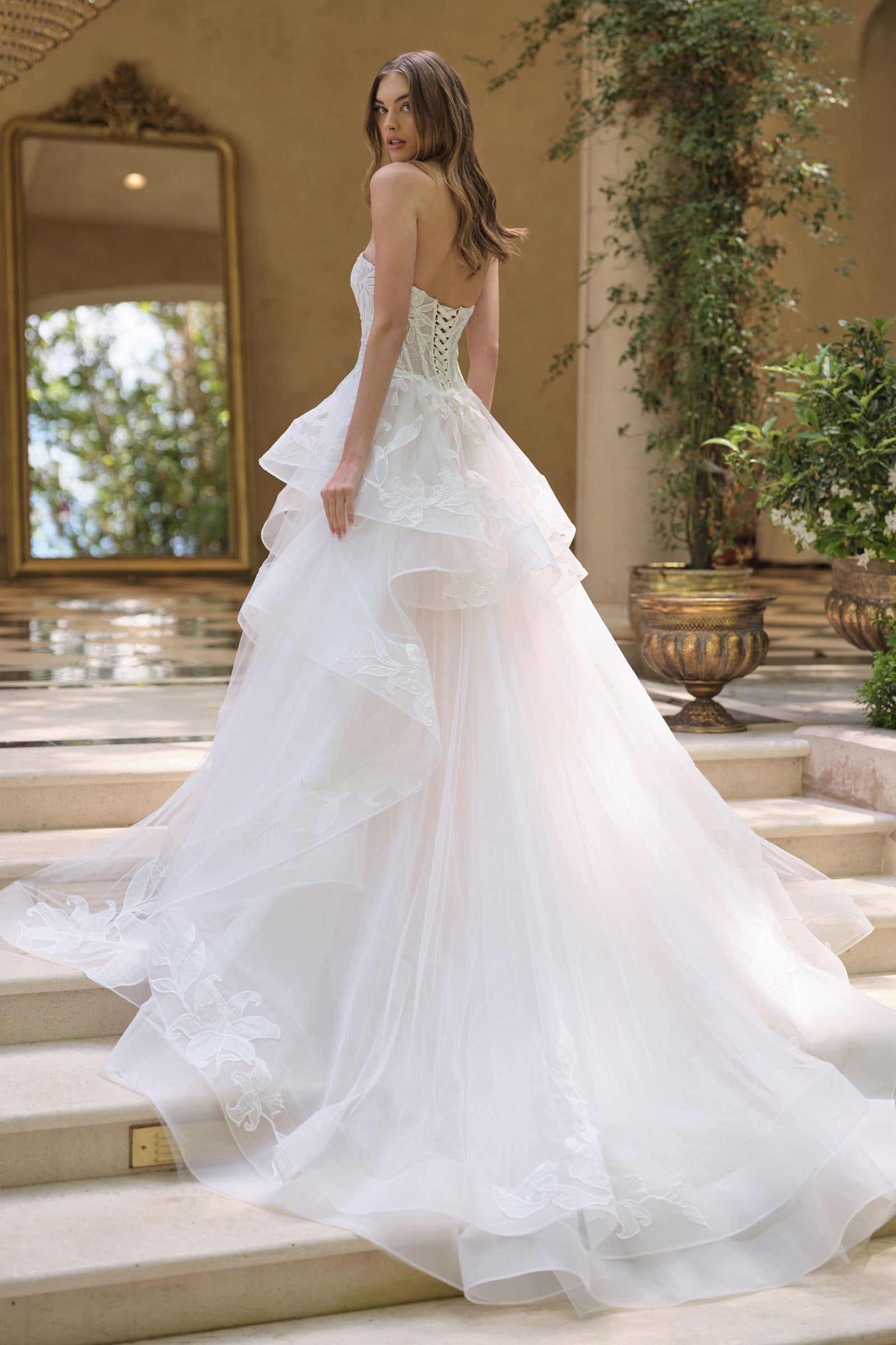 Andrea & Leo WL059 Vestido de novia de gala de corte A sin tirantes