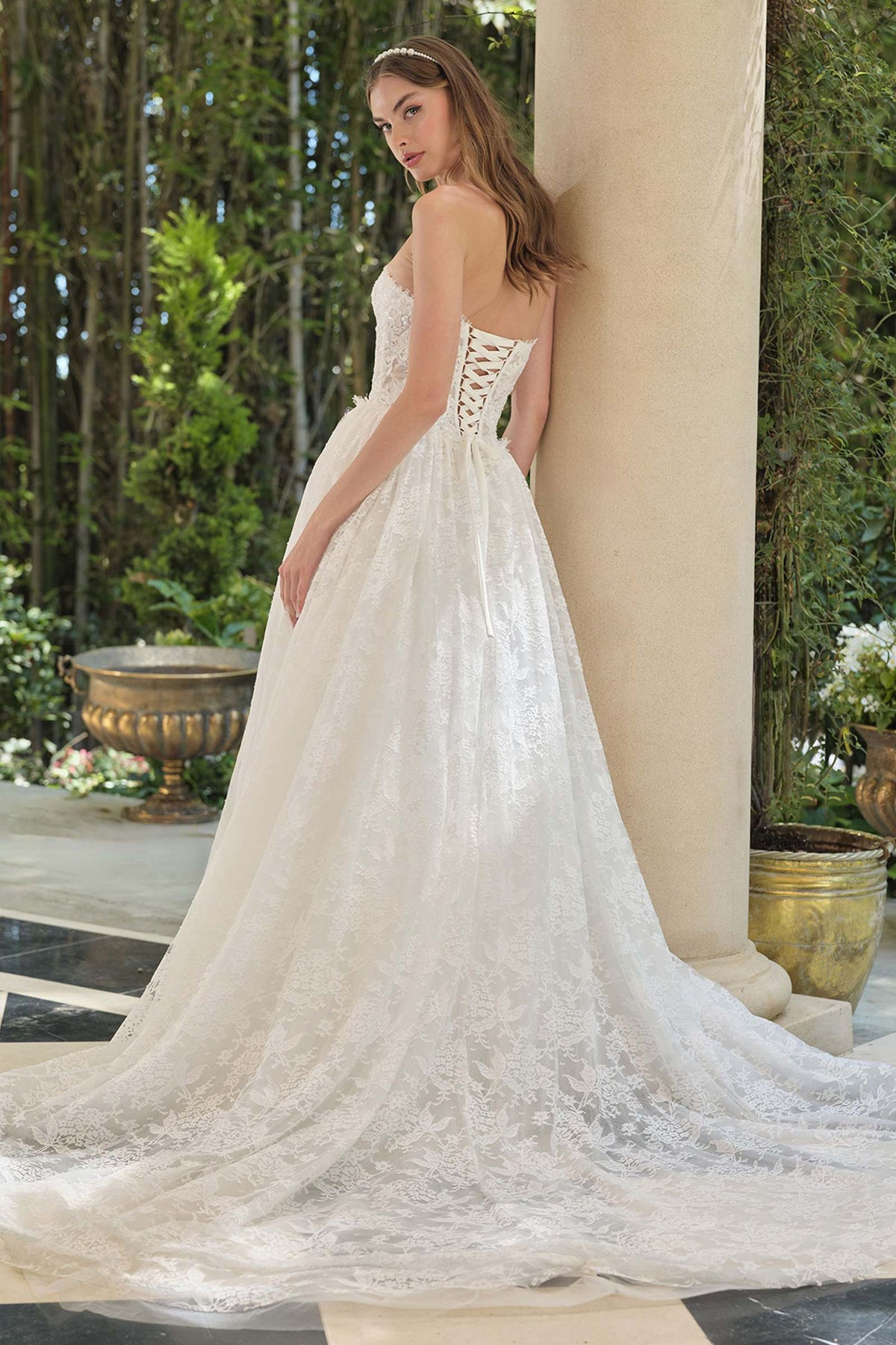 Andrea & Leo WL061 Timeless A-Line Strapless Wedding Gown