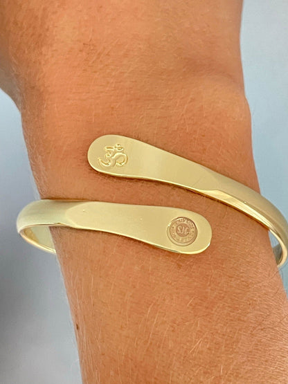 Yoga Bracelets, Om Bracelets, Engraved Bracelets Inhale the future exhale the past- The Om Symbol