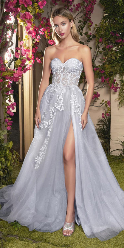 Andrea & Leo A1029 Angelonia Diamond Glitter Corset Gown