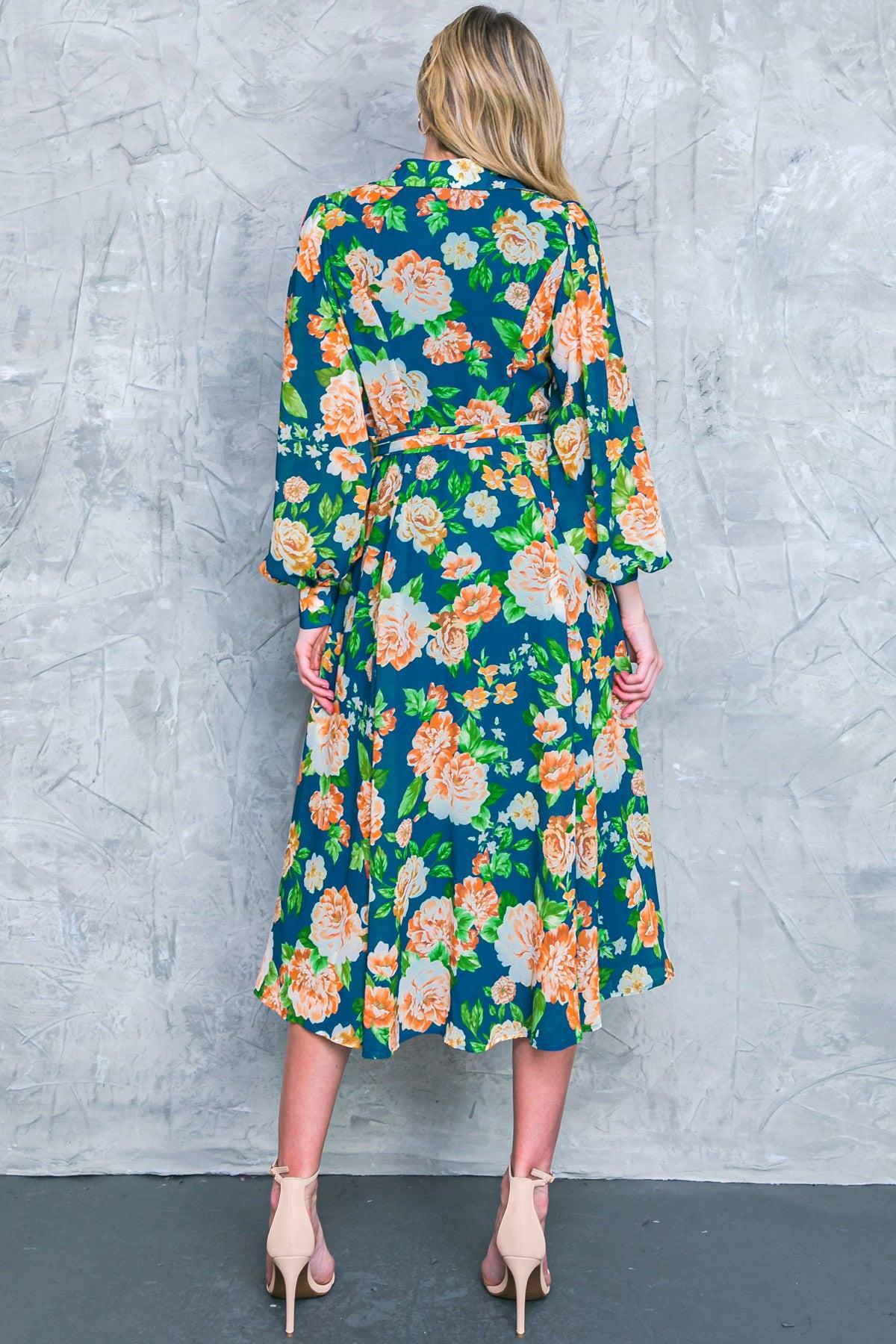 VESTIDO CAMISERO MIDI TEJIDO BUBBLY BLISS