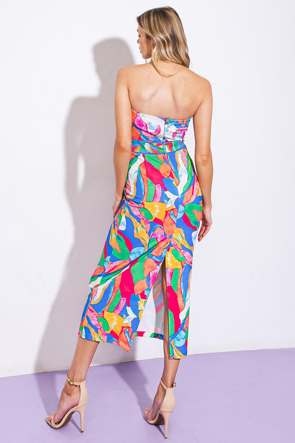 BUSCO VESTIDO PONTI MIDI SUN