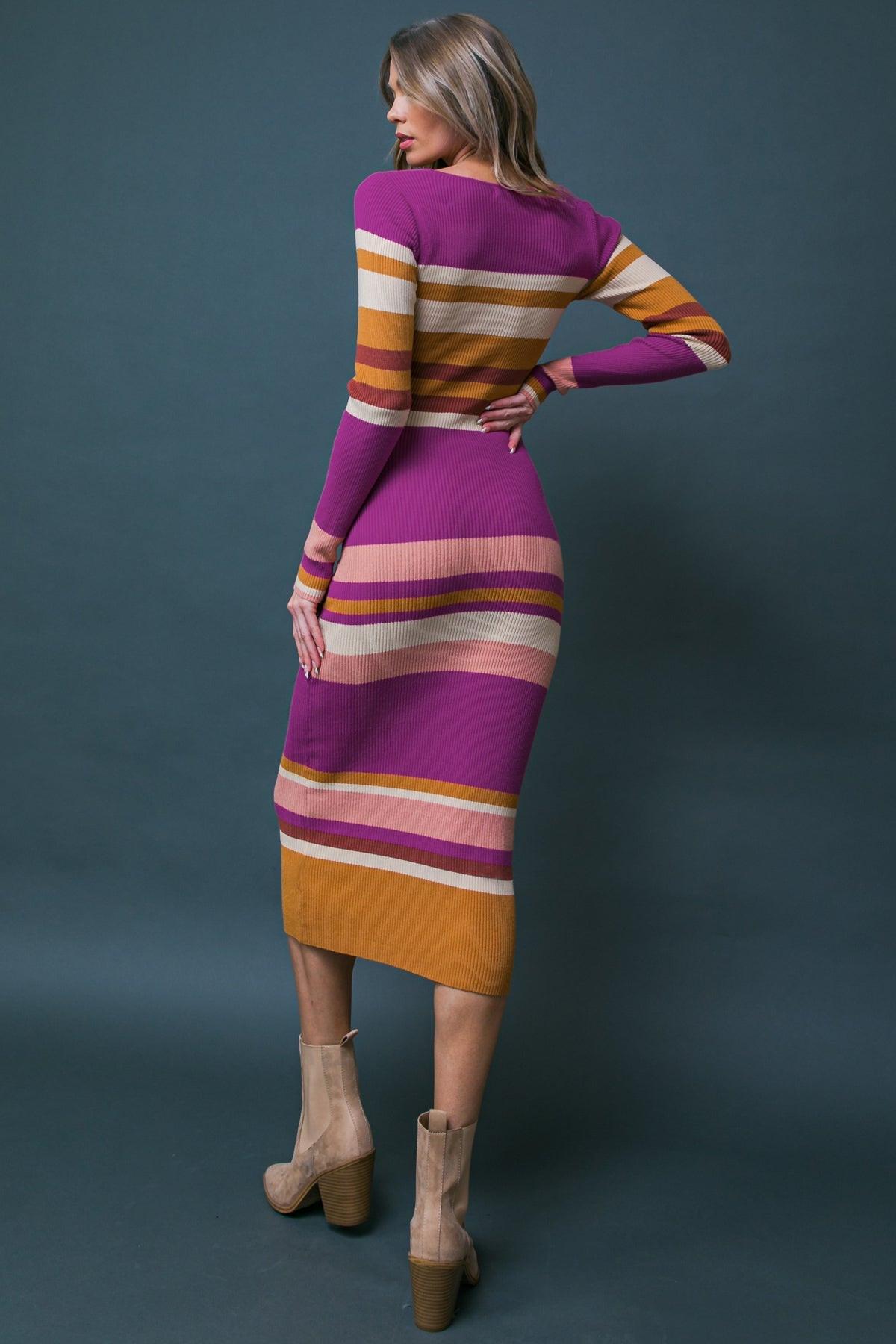 VESTIDO MIDI CON SUÉTER DE NOCHE DE ELEGANCIA
