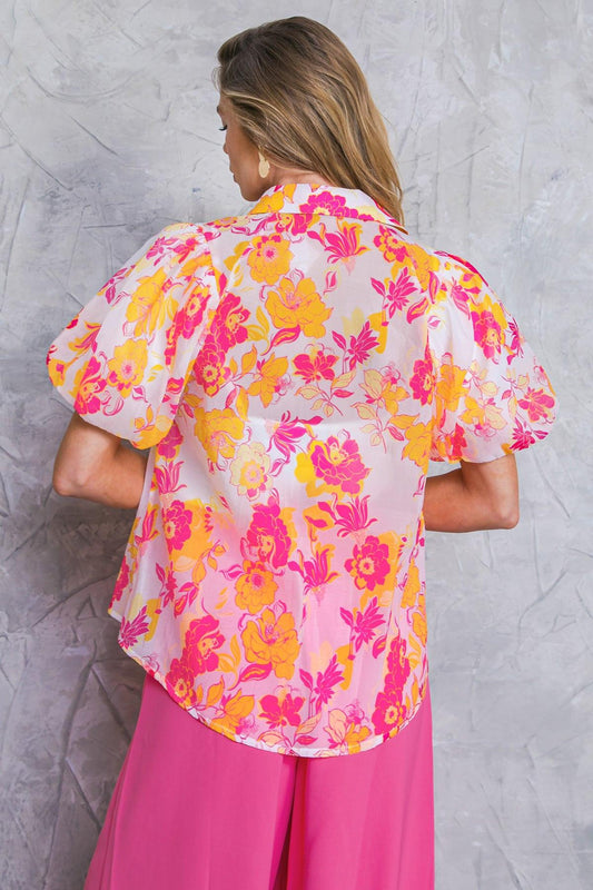 EFFORTLESS OUTLOOK WOVEN TOP