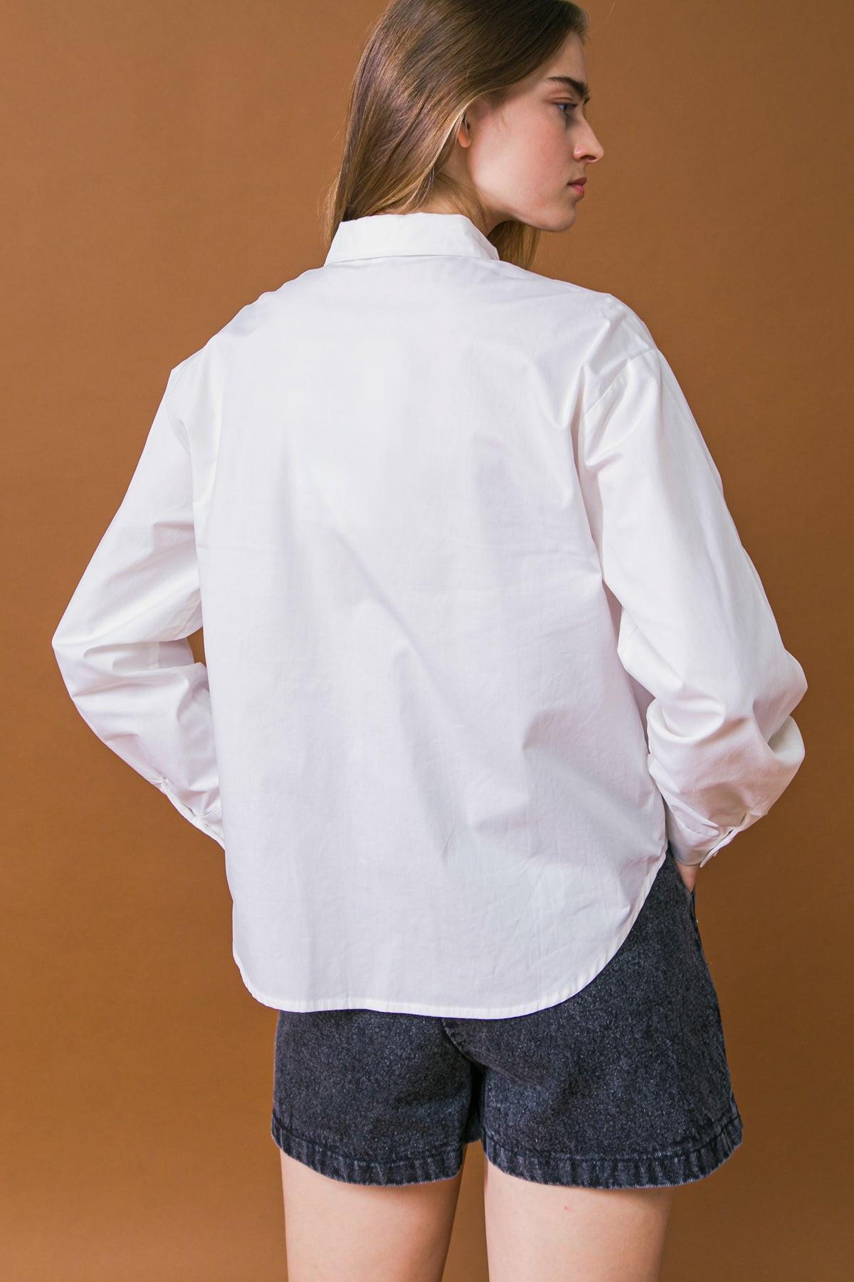 CAMISA DE POPELÍN HIT OR MISS