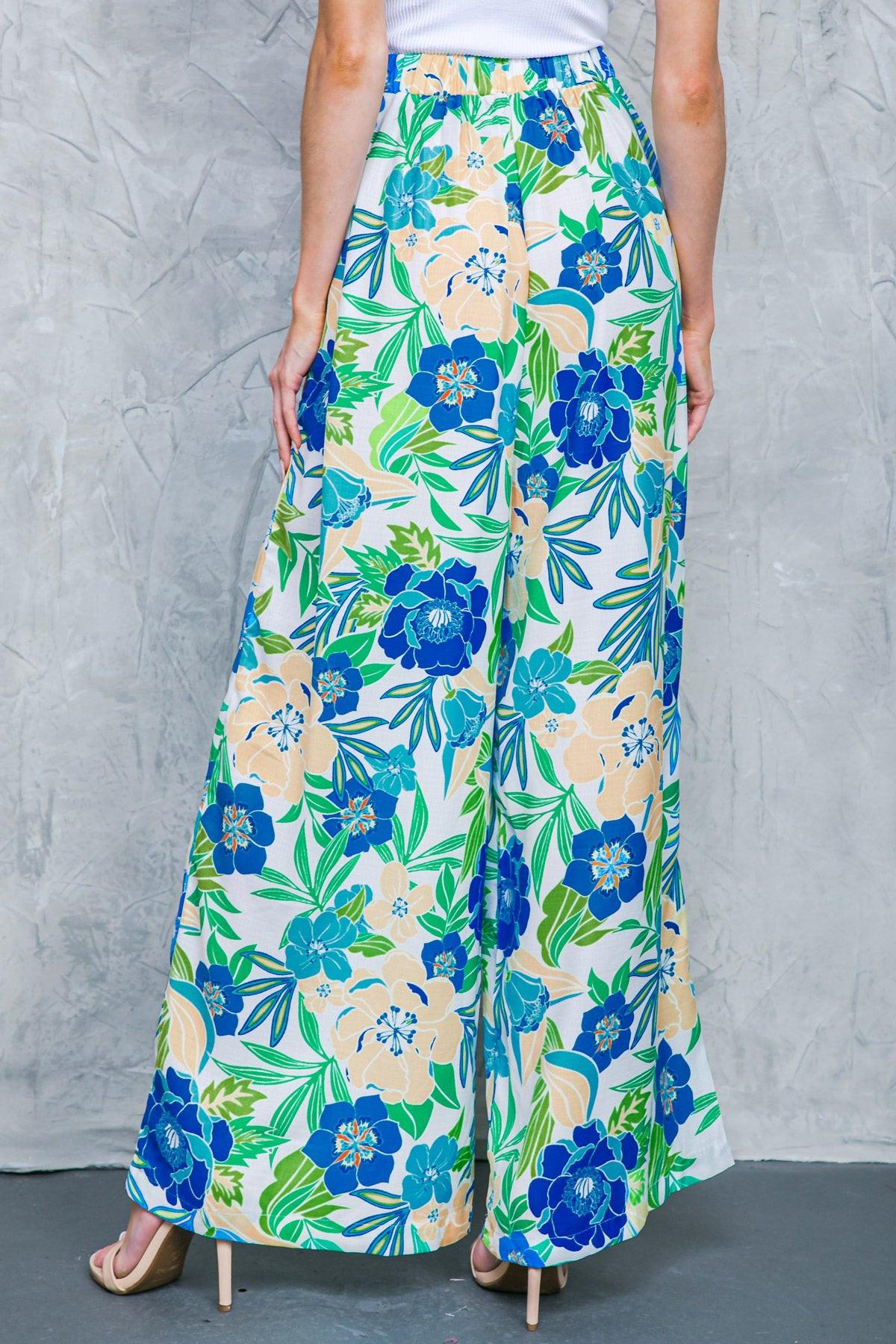 PANTALONES TEJIDOS ESTAMPADO FLORAL