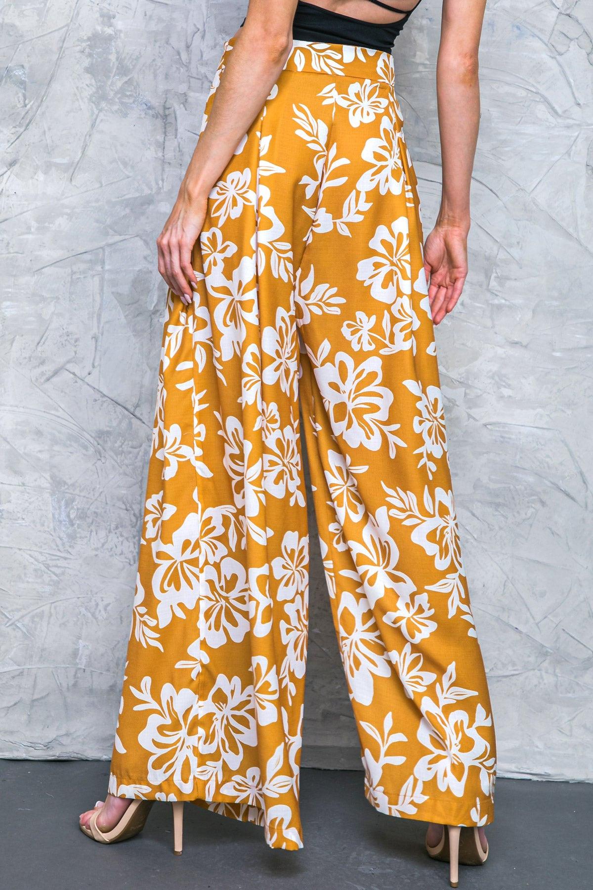 PANTALONES TEJIDOS MARRONES LET THE LIGHT IN