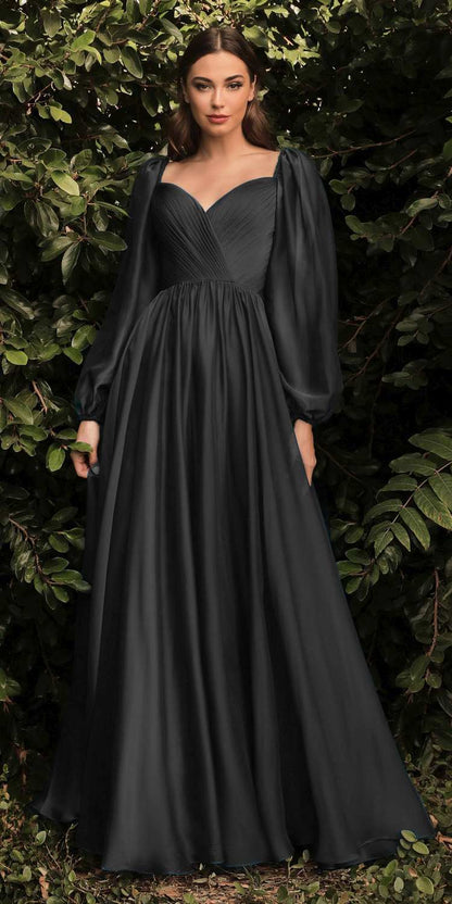 Cinderella Divine CD243 Long Sleeve A-Line Dress