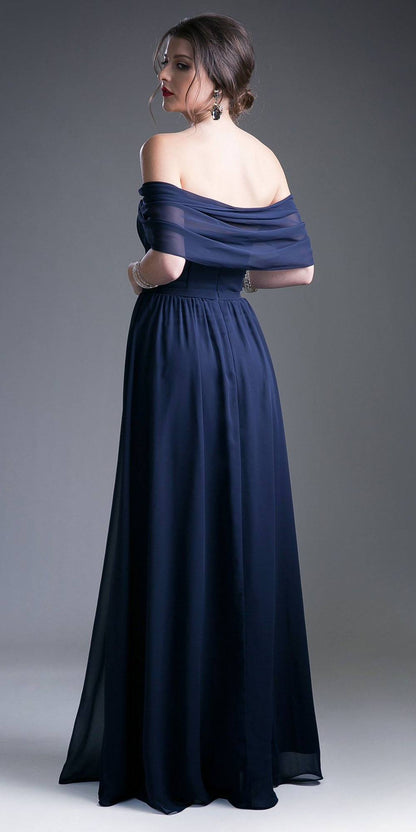 Cinderella Divine CH532 Sweetheart Neck A-Line Dress with Sleeves