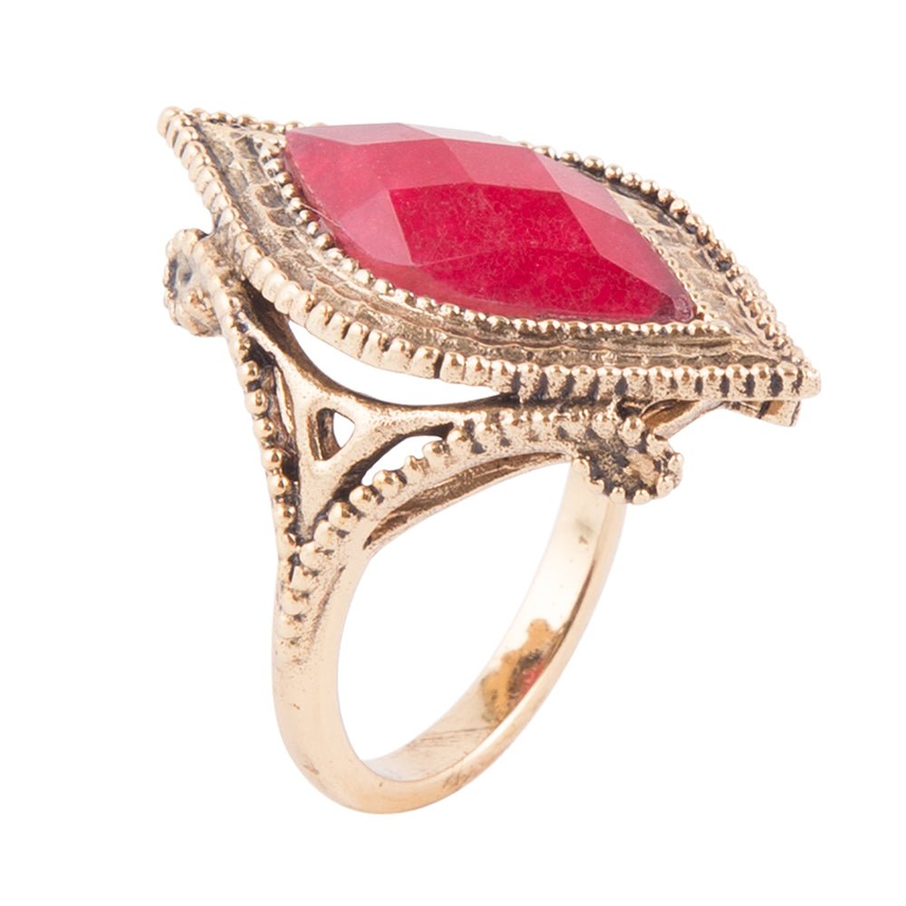Cleopatra Bordeaux Quartz Ring
