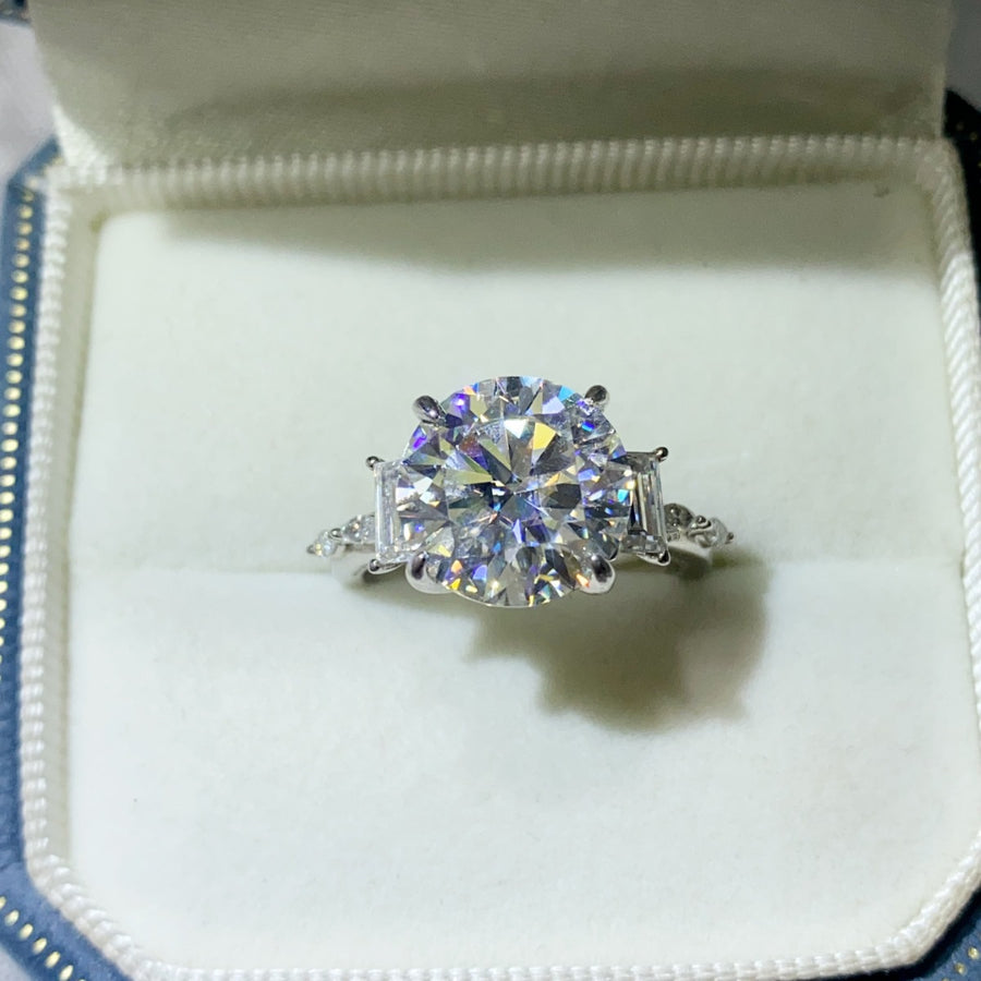 8 Carat Moissanite 925 Sterling Silver Ring