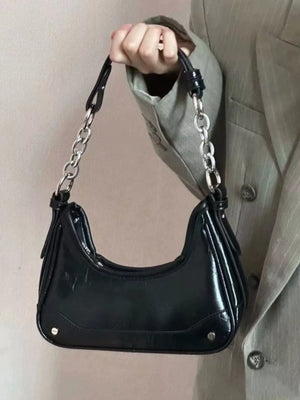 Leather Chain Strap Shoulder Bag
