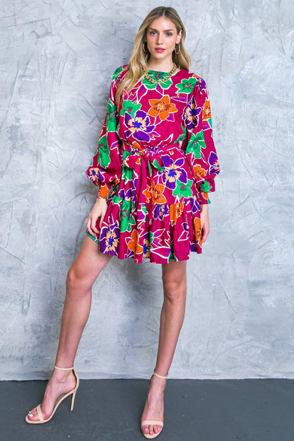 ELEVATED ATTITUDE WOVEN MINI DRESS