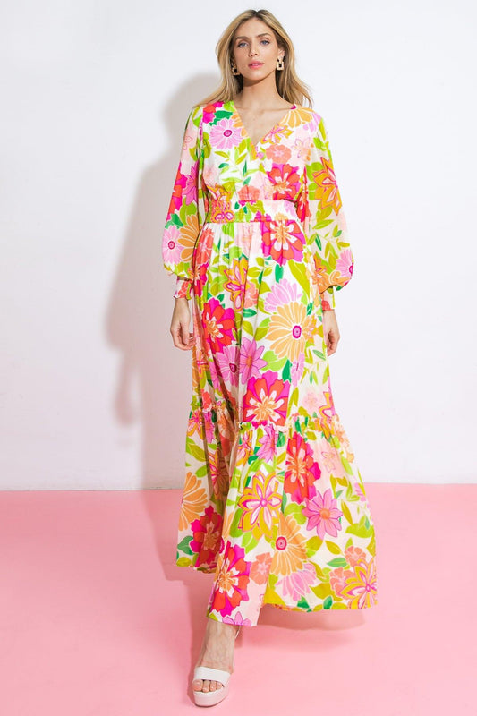 HEADING UPTOWN WOVEN MAXI DRESS