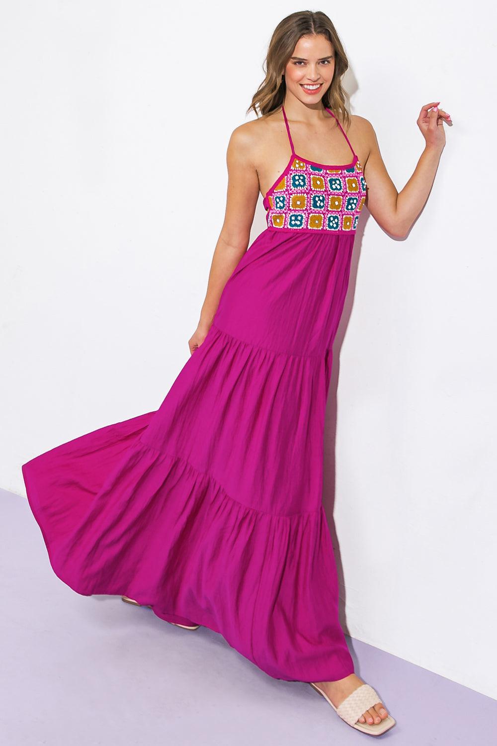 VESTIDO MIDI TEJIDO PARA LA FIESTA DE DESPUÉS