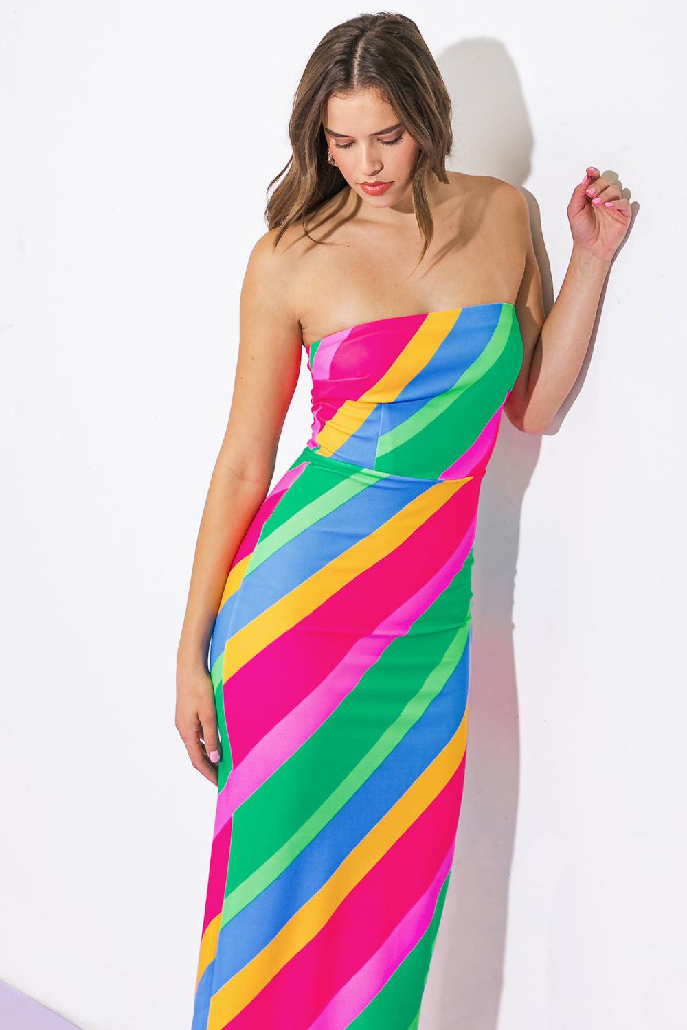 VESTIDO MIDI PONTI TODO O NADA