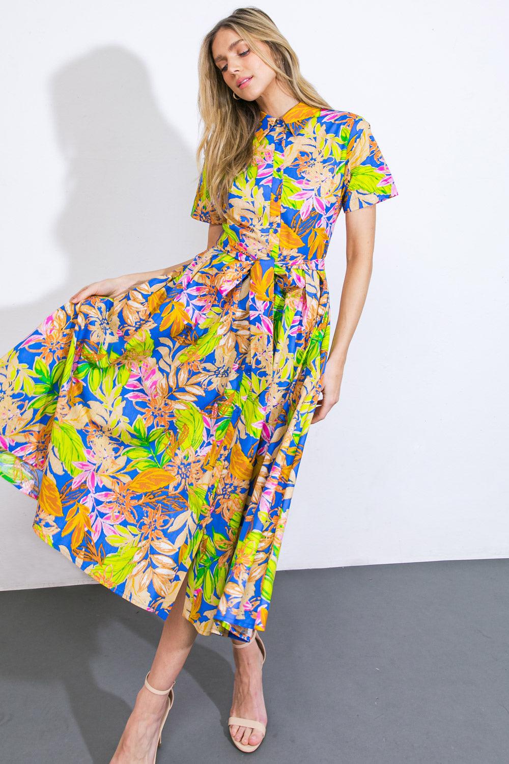 VESTIDO MIDI TEJIDO KEEP BLOOMING