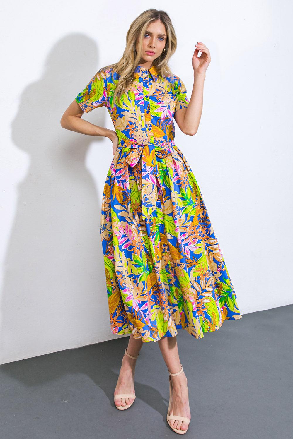 VESTIDO MIDI TEJIDO KEEP BLOOMING