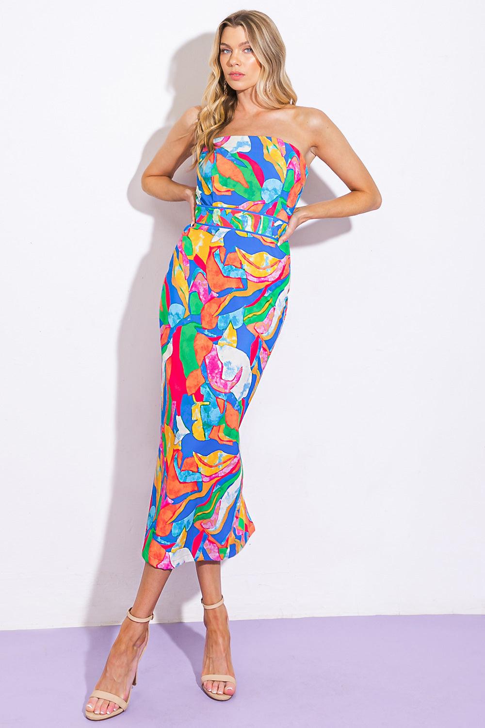 BUSCO VESTIDO PONTI MIDI SUN