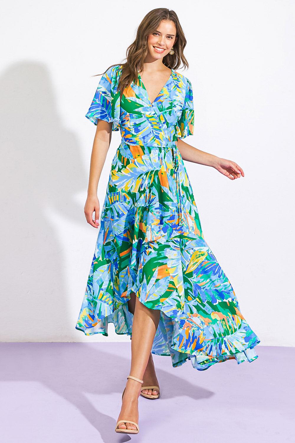VESTIDO ALTO-BAJO TEJIDO SORPRESA INESPERADA