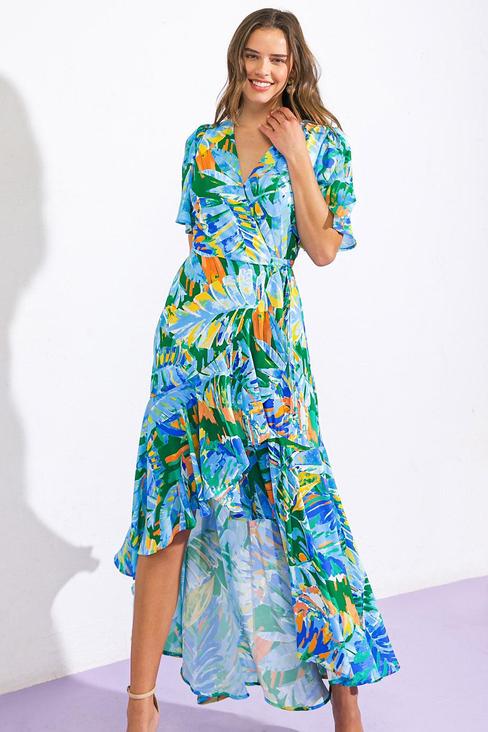 VESTIDO ALTO-BAJO TEJIDO SORPRESA INESPERADA