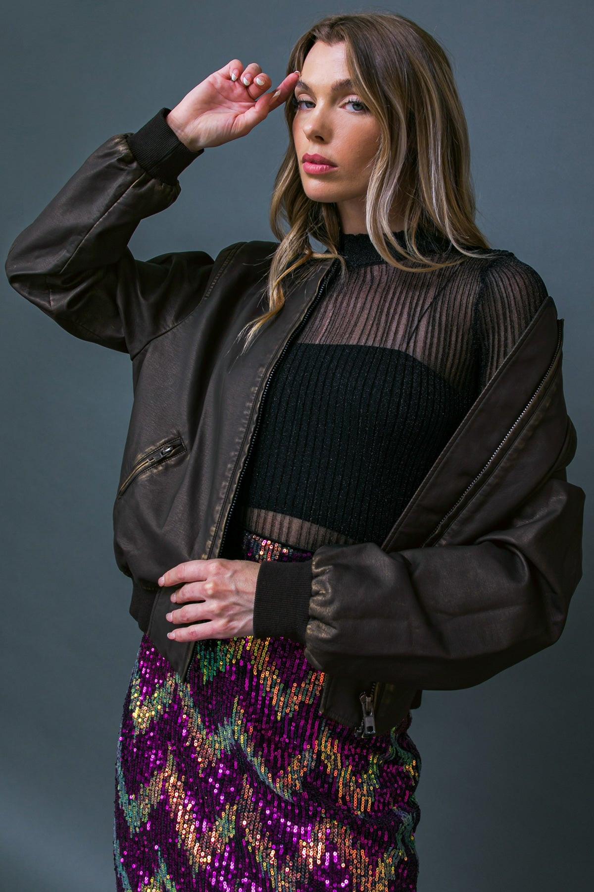 CHAQUETA DE CUERO MI MAYOR ALEGRÍA