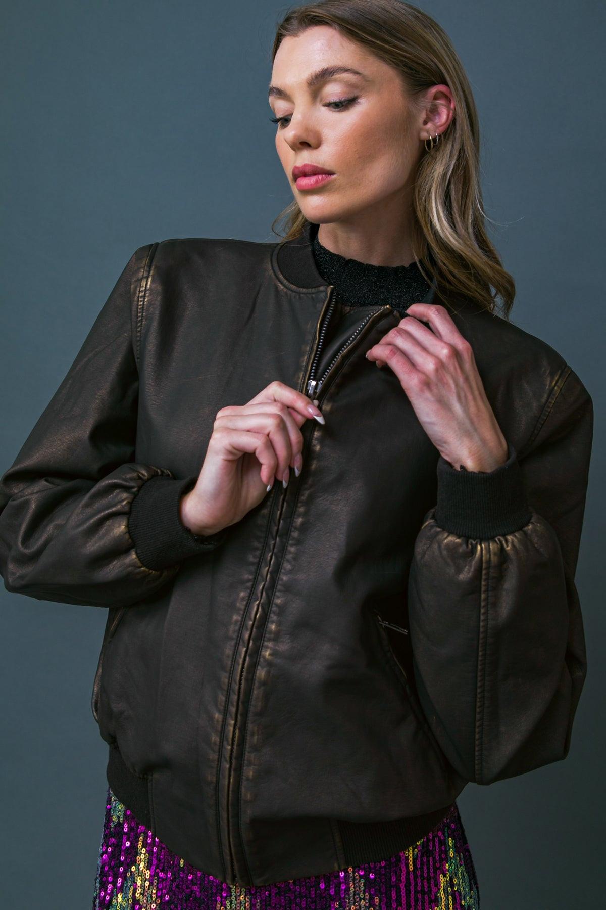 CHAQUETA DE CUERO MI MAYOR ALEGRÍA