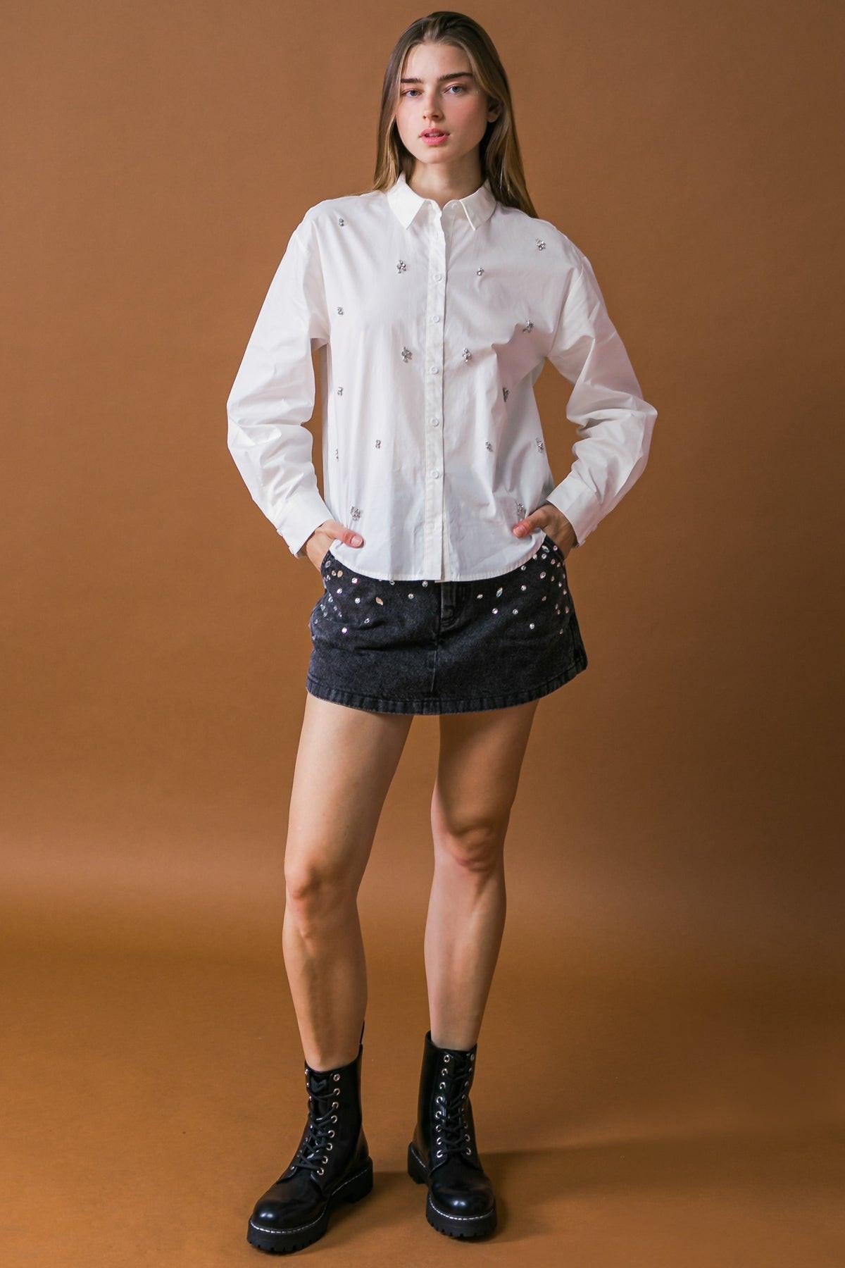 CAMISA DE POPELÍN HIT OR MISS