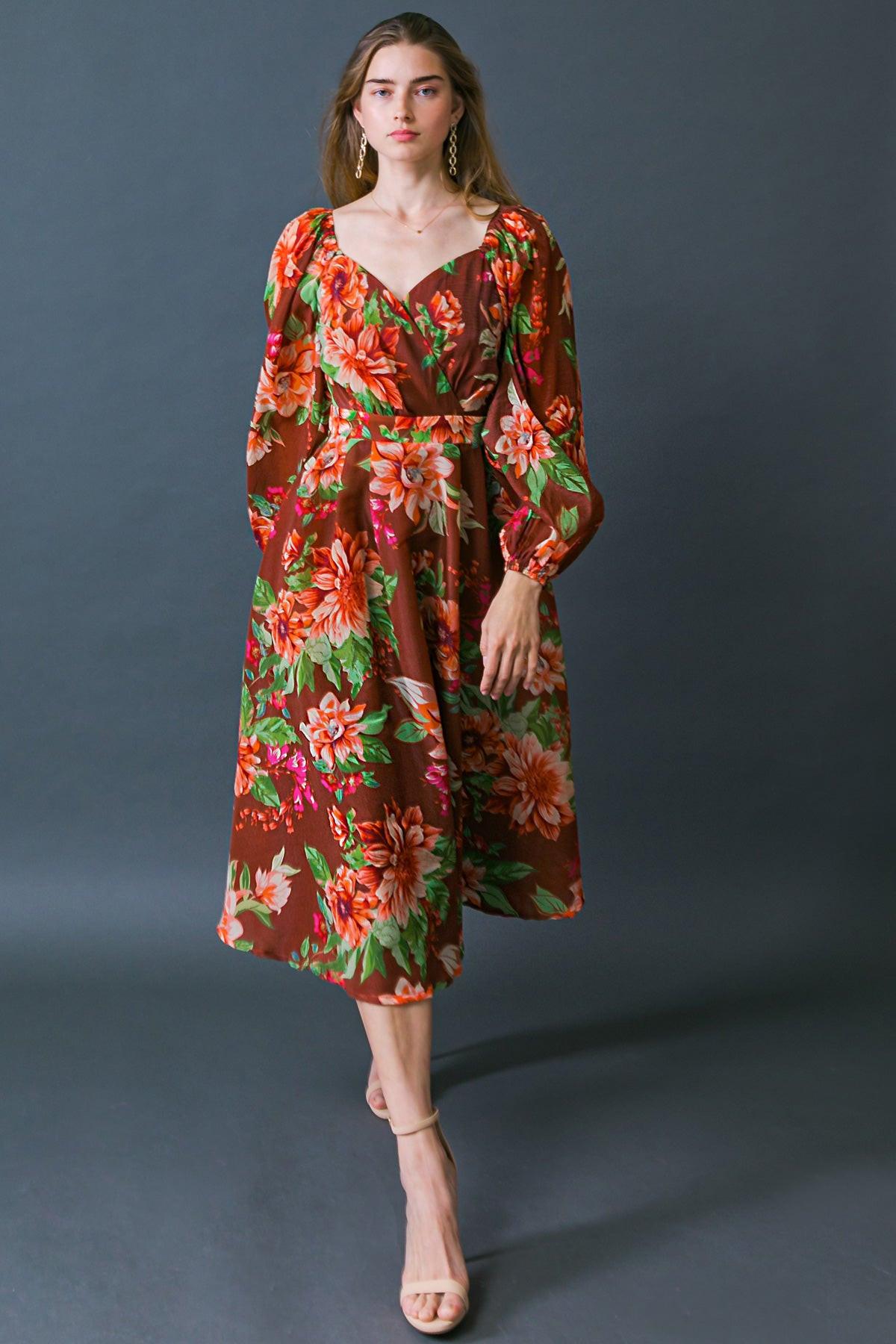 VESTIDO MIDI DE ORGANZA TEJIDA LET IT HAPPEN