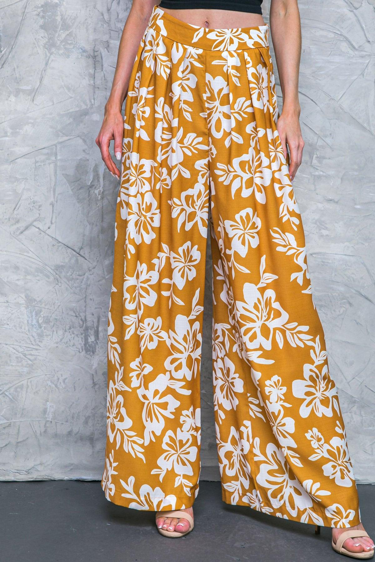 PANTALONES TEJIDOS MARRONES LET THE LIGHT IN