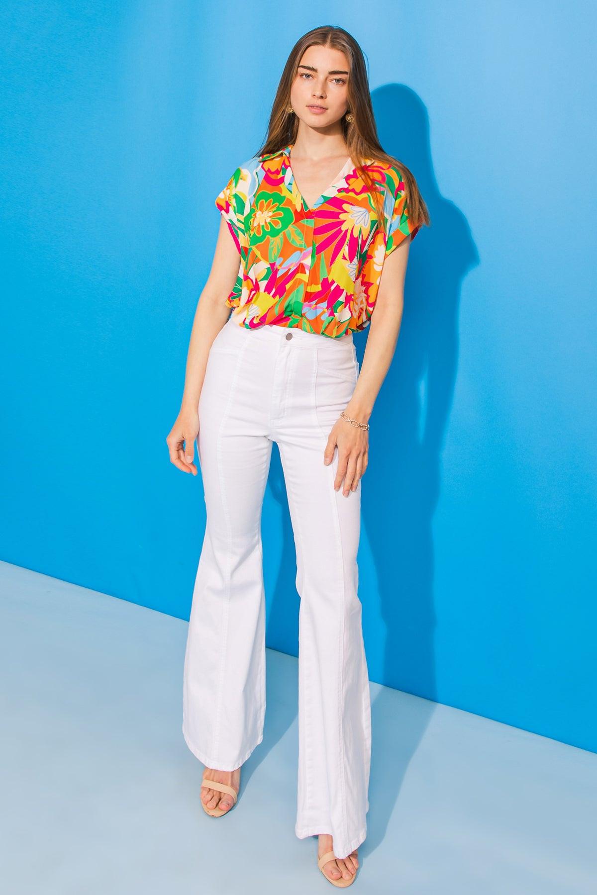 TOP TEJIDO FLORAL DULCES SUEÑOS