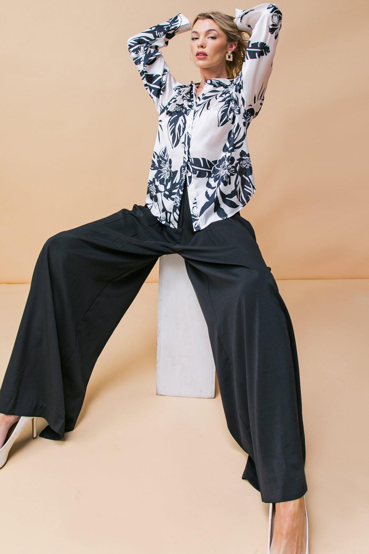 BRIDE AND TRUE SATIN TOP