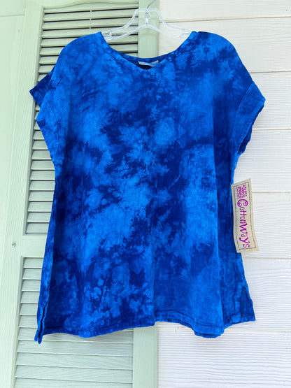 Carla 100% Cotton Gauze Top in OSFM Sale