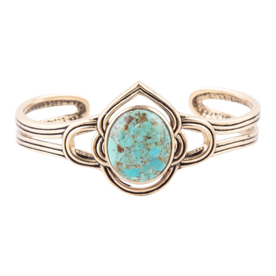 Nova Turquoise and Bronze Cuff Bracelet