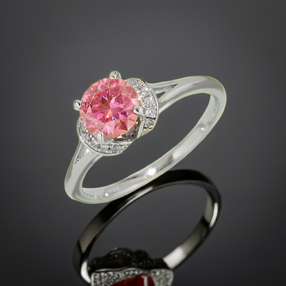 1 Carat Moissanite 4-Prong 925 Sterling Silver Ring