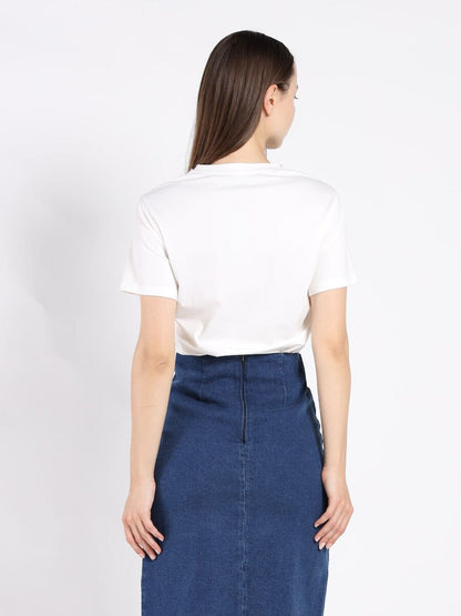 Round Neck Lace & Pocket T-Shirt