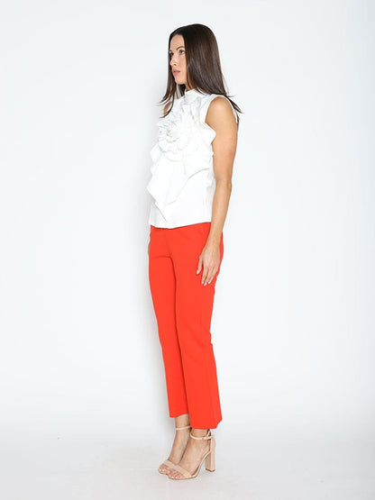 Ruffle Flower Detail Tank Top