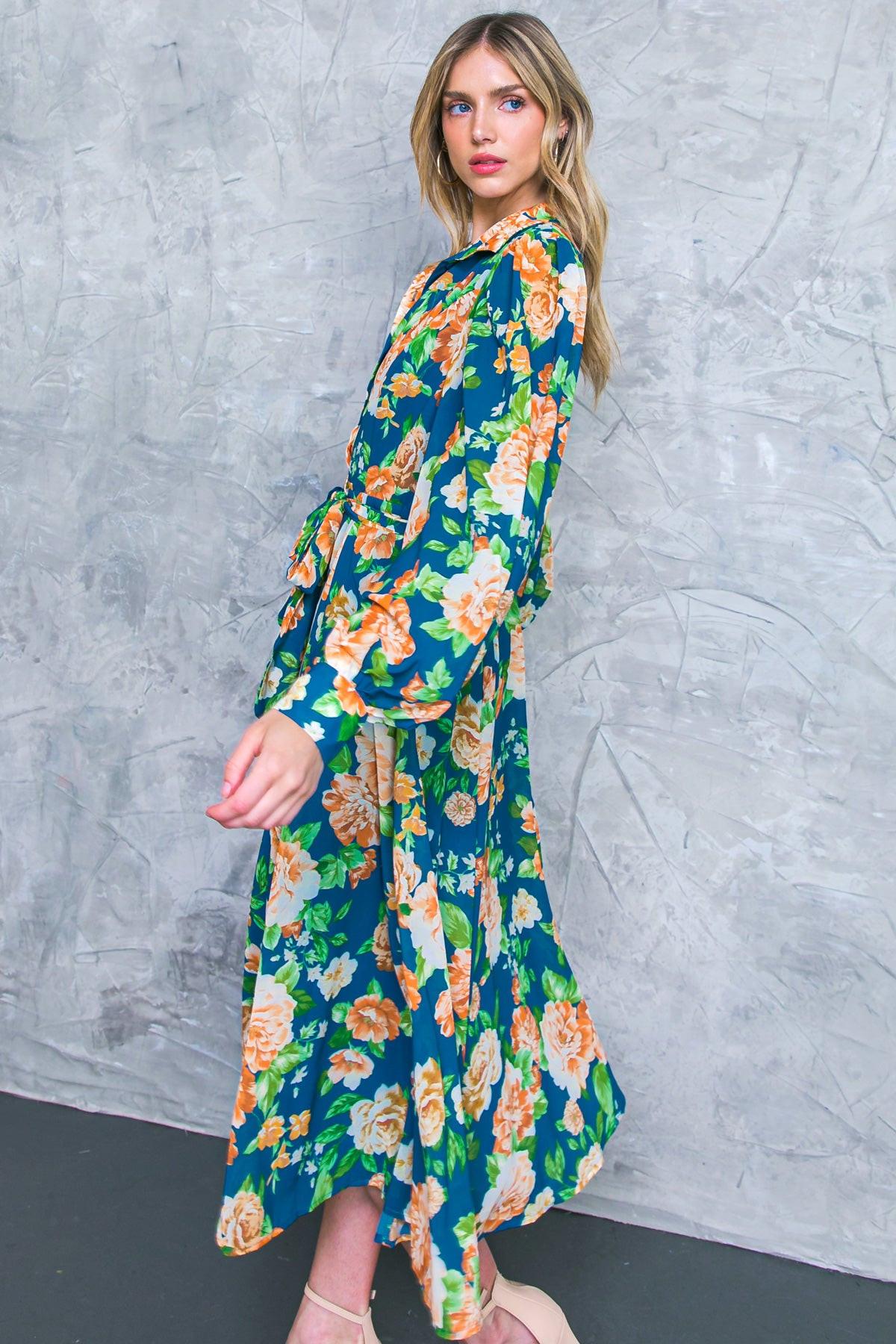 VESTIDO CAMISERO MIDI TEJIDO BUBBLY BLISS