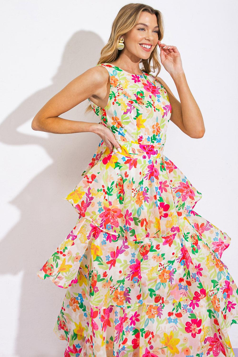 VESTIDO MAXI TEJIDO DE TIRO ALTO DEL REY