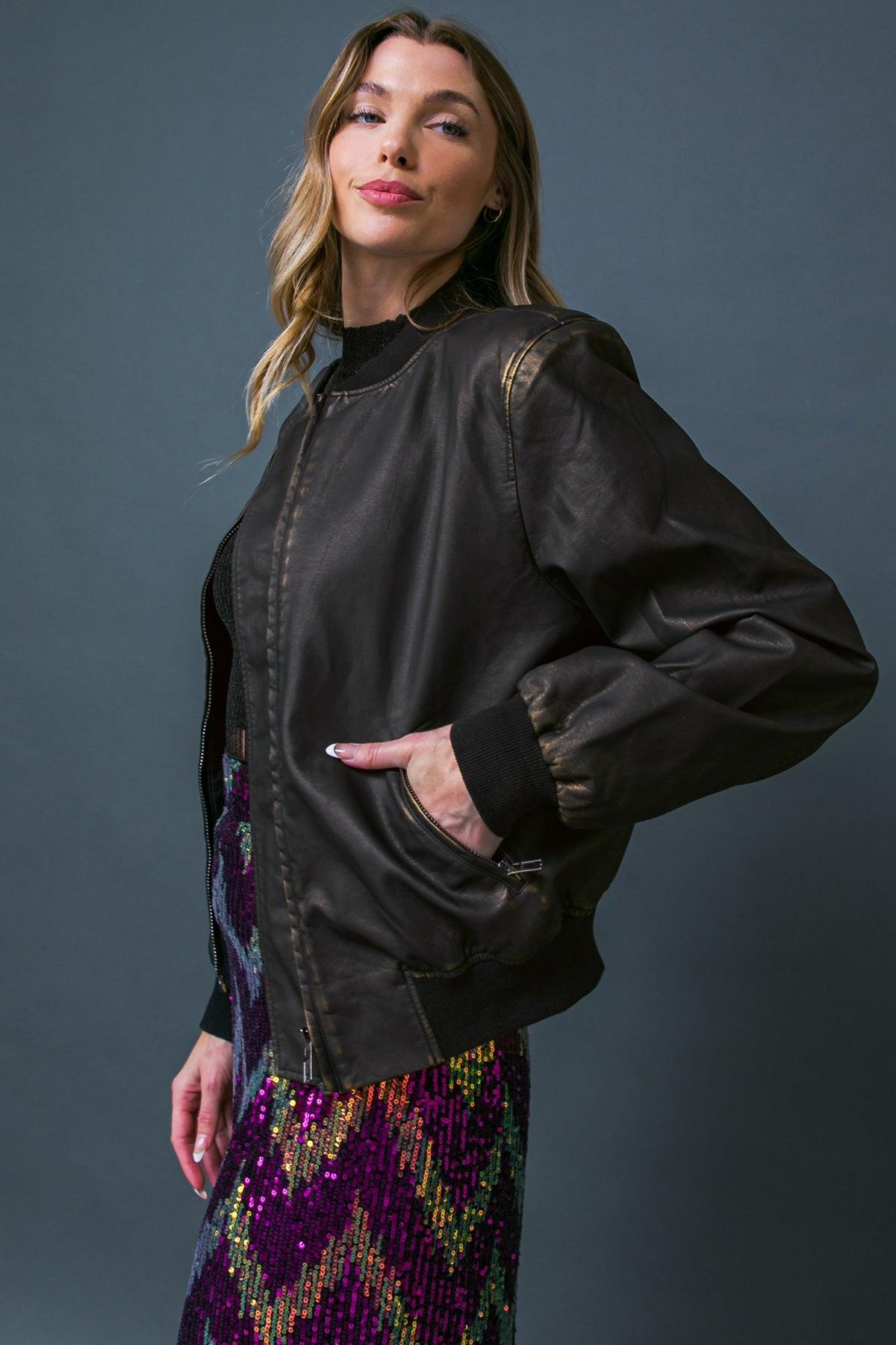 CHAQUETA DE CUERO MI MAYOR ALEGRÍA